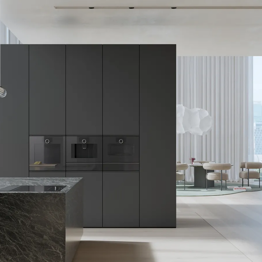 Gaggenau Backöfen schwarze Küche