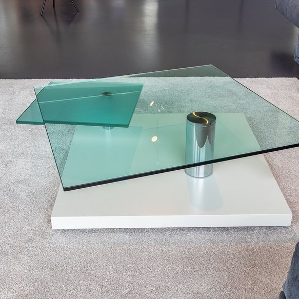 Couchtisch mit Glasplatten von Bacher