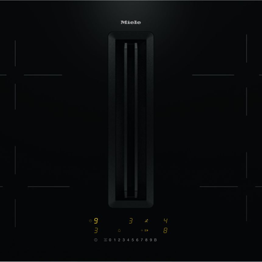 Miele Kochfeld mit Dunstabzug in schwarz