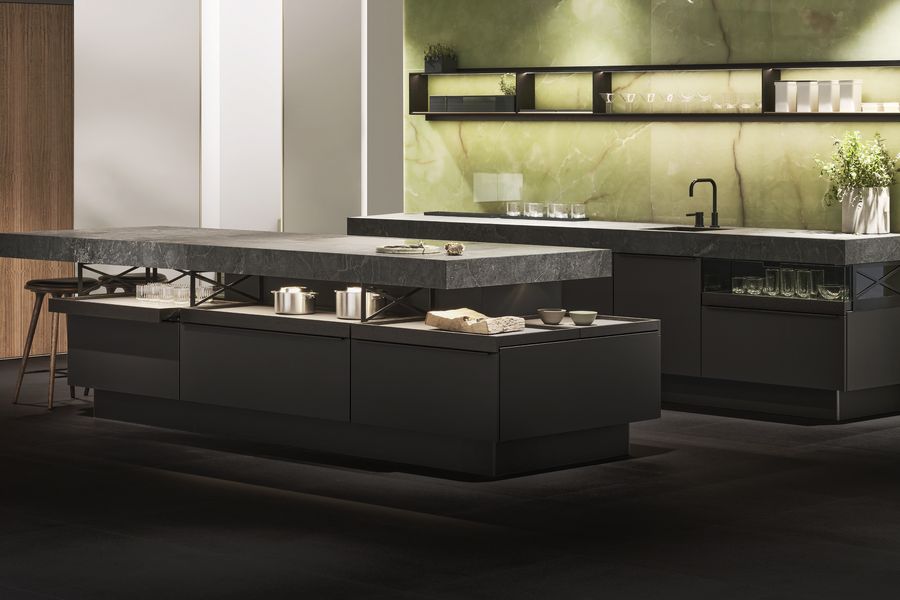 dunkle Poggenpohl Küche MODO grün