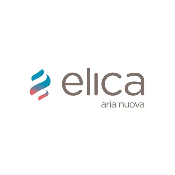 elica - aria nuova - Logo in grau, blau, rot