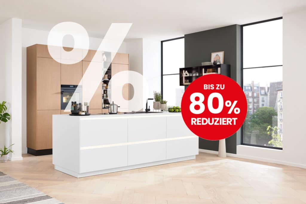 Küchen bis zu 80% reduziert bei Inpuncto!