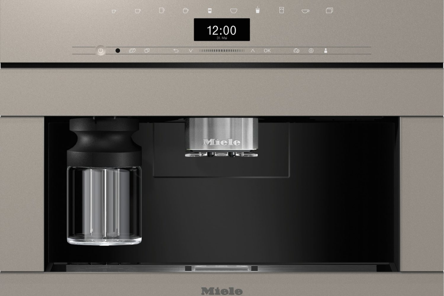 Einbau-Kaffeemaschine von Miele in pearl beige